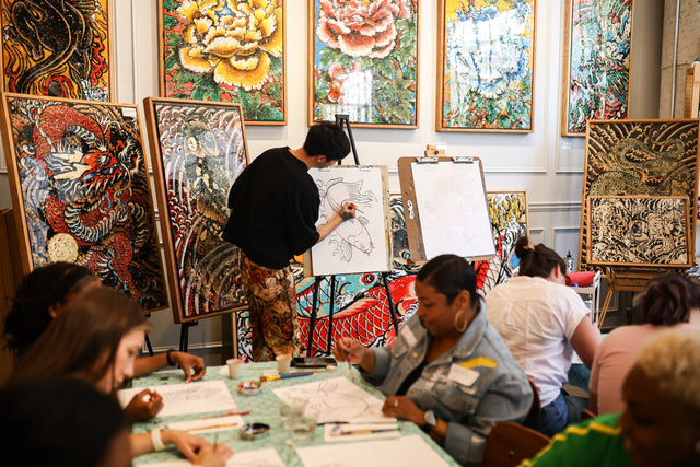Hydrangea Painting with Andrew Blooms 09/20 - Ponce City Market