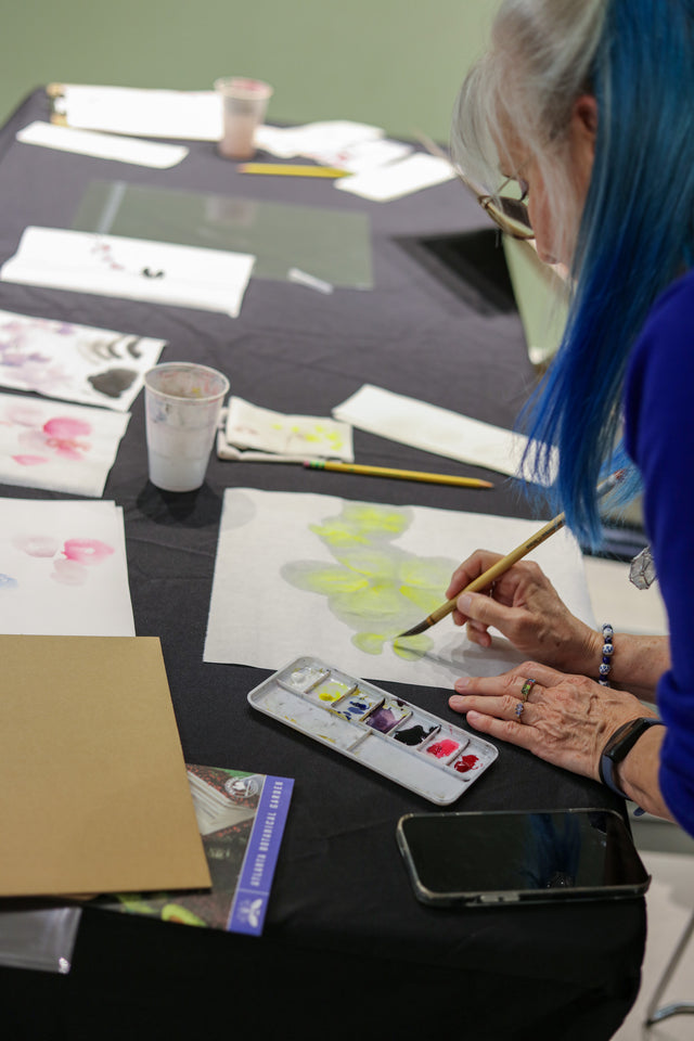 Chinese Watercolor Orchids (Chinatown)-7/25/26