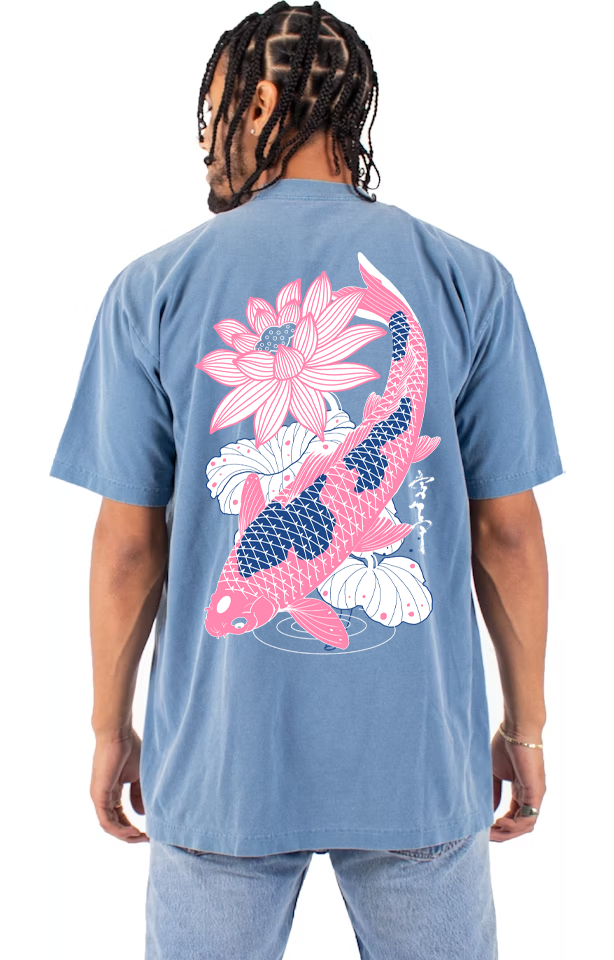 Koi World Peace - Screenprint Heavyweight T-Shirt