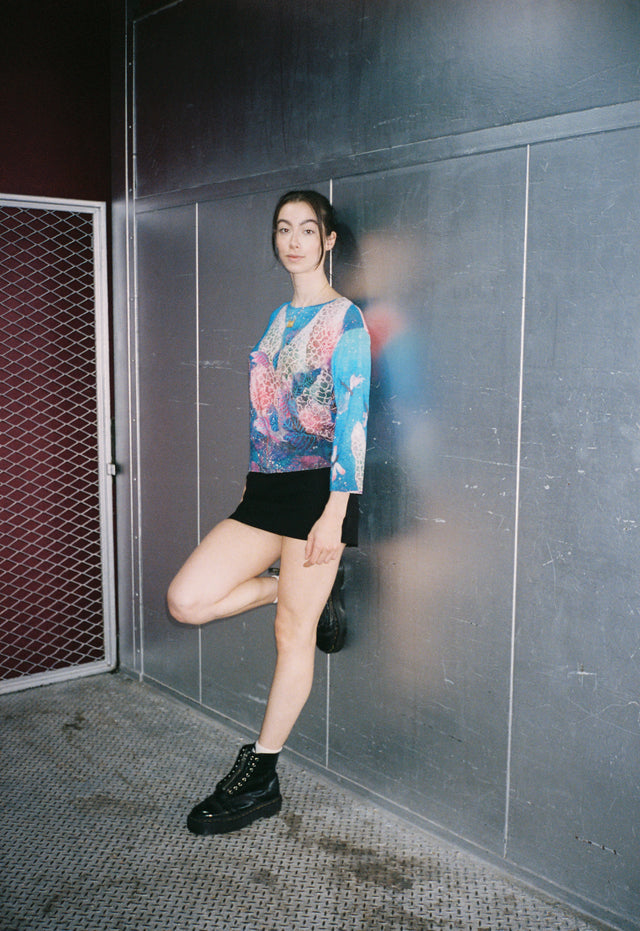 Life of Hydrangea Unisex Knit Top (Handsewn)