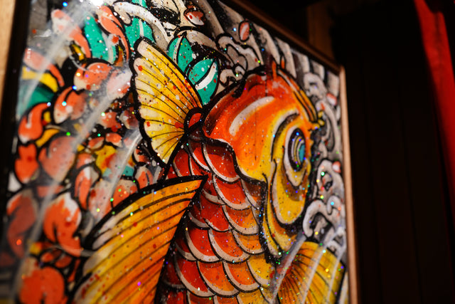 "Cafe Koi" Original Painting