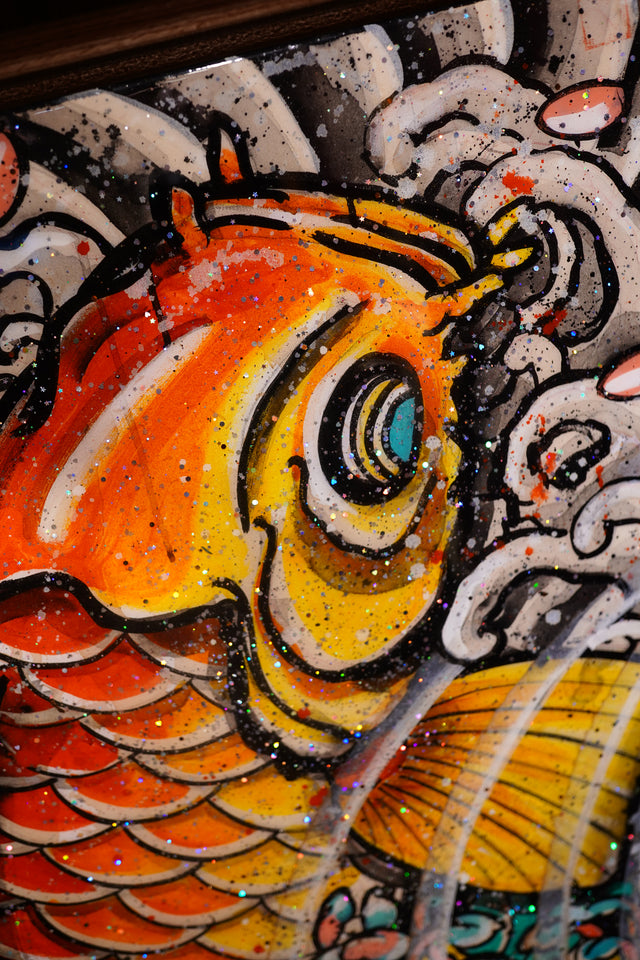 "Cafe Koi" Original Painting