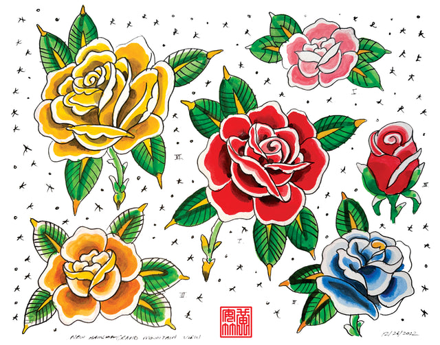"Roses" - Flash Print