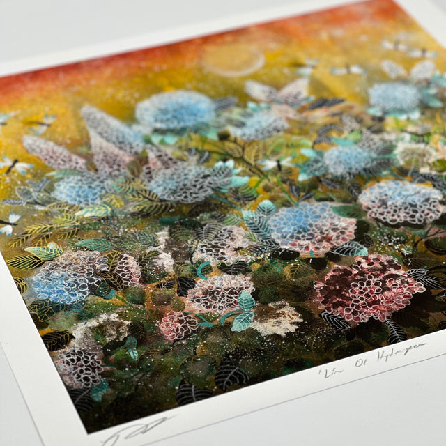 "Life Of Hydrangea" Fine Art Print