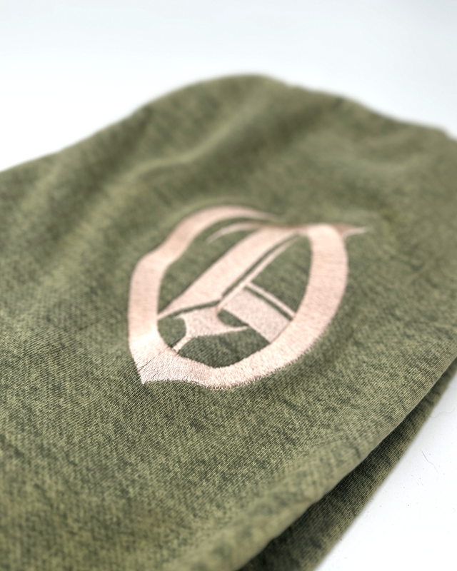 Matcha Blossom Embroidered Heavyweight Hoodie