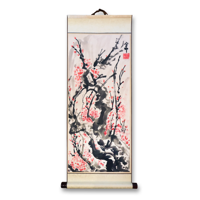 "Sakura 1" Scroll on Rice Paper