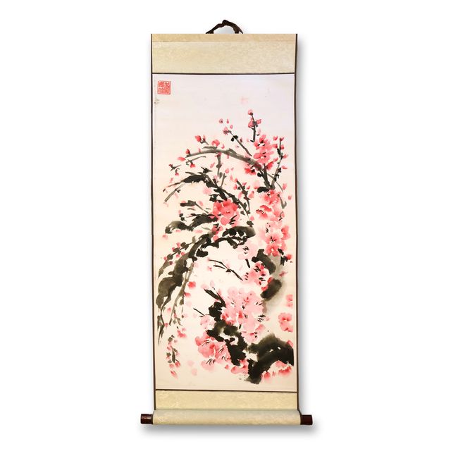 "Sakura 6" Scroll on Rice Paper
