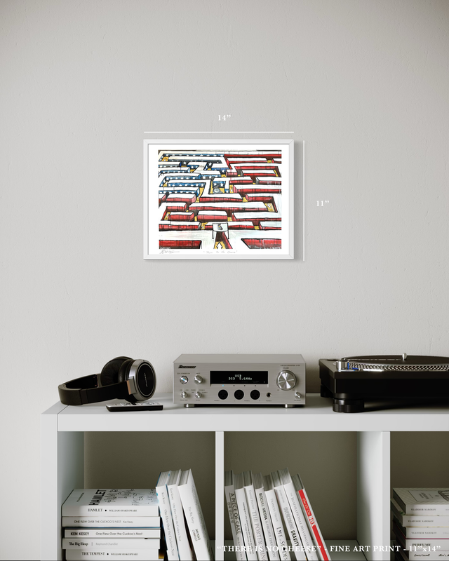 "There Is No Cheese" - Fine Art Print