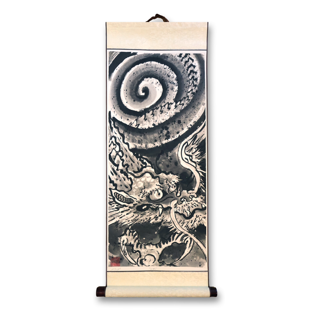 "Swirls" Scroll on Rice Paper