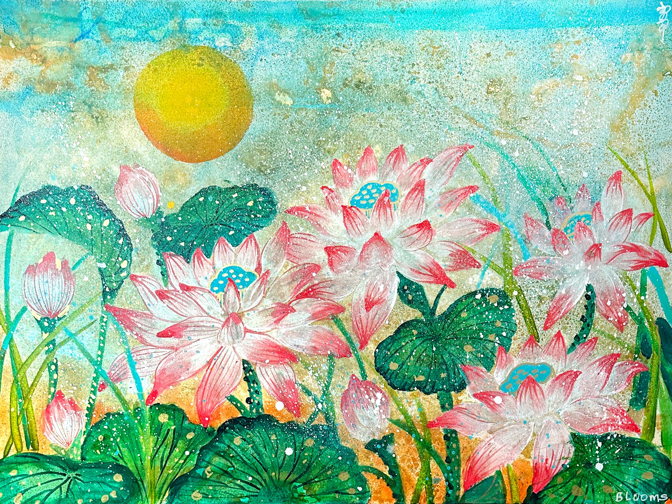 "Rebecca's Lotus" Original Painting