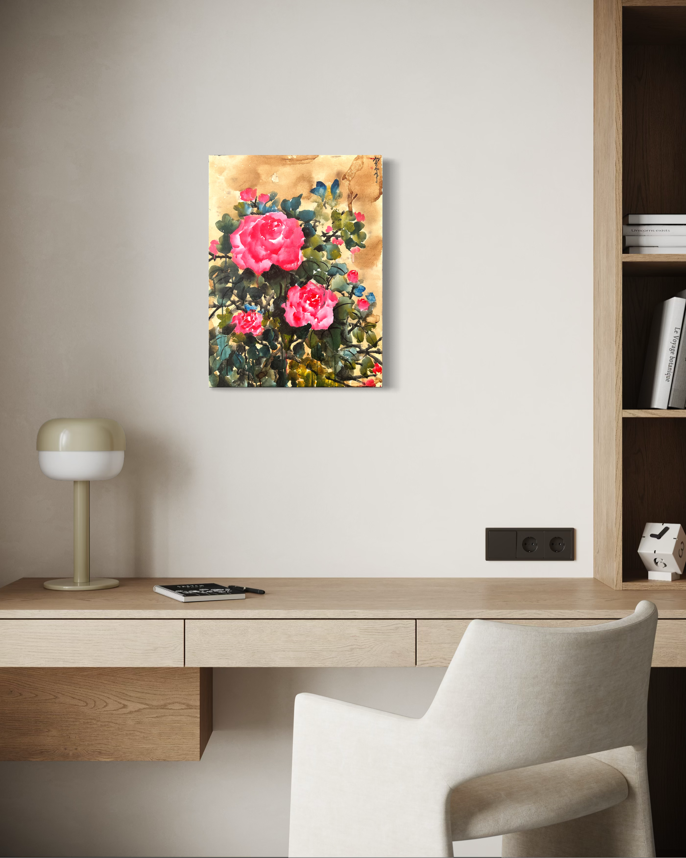 "Rose Study" Original Painting
