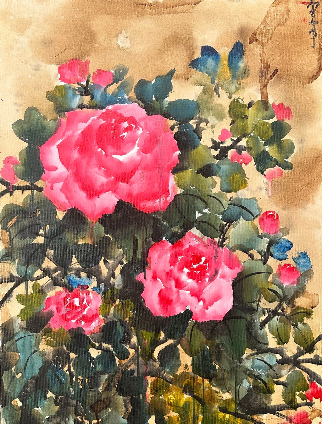 "Rose Study" Original Painting