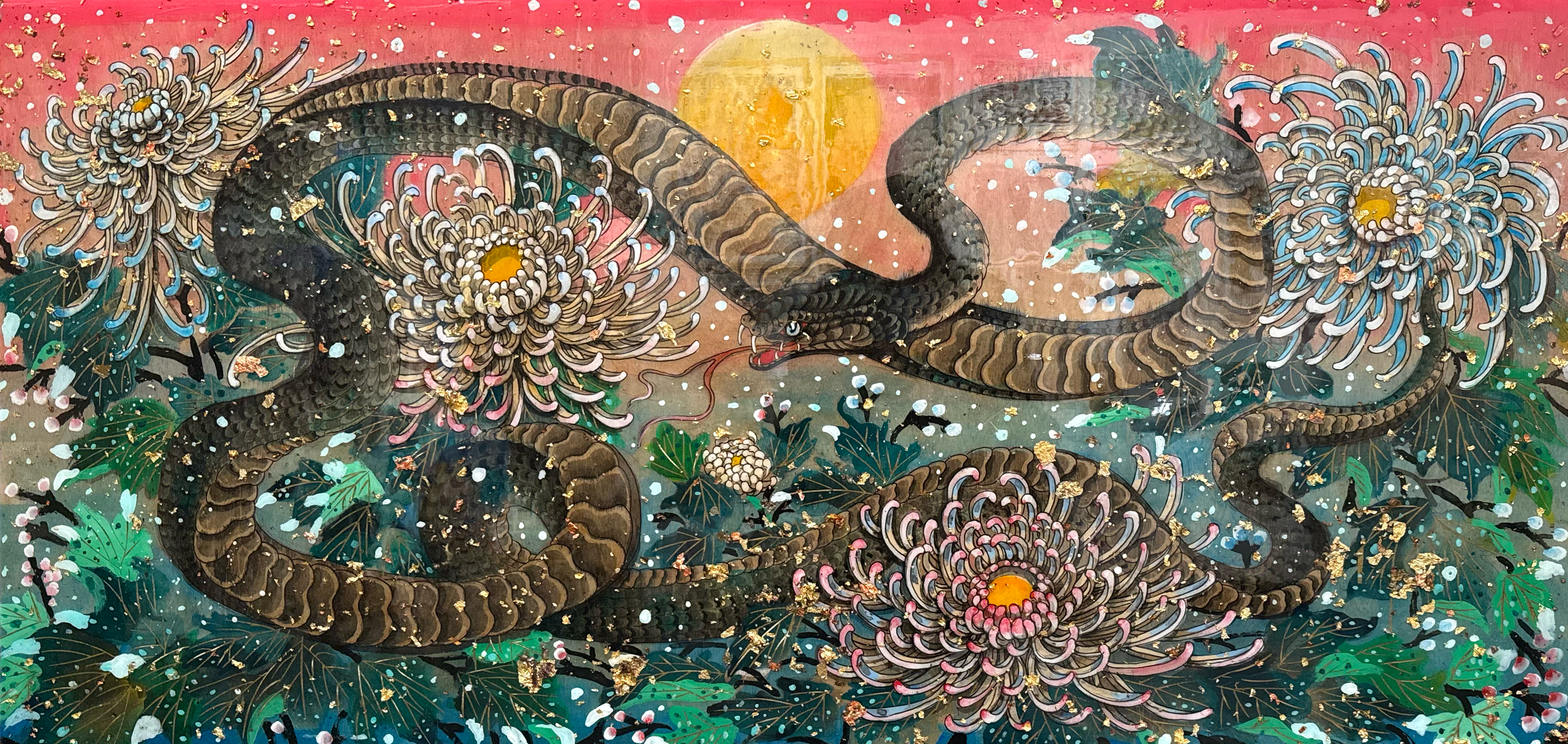 "Wood Snake" Original Painting
