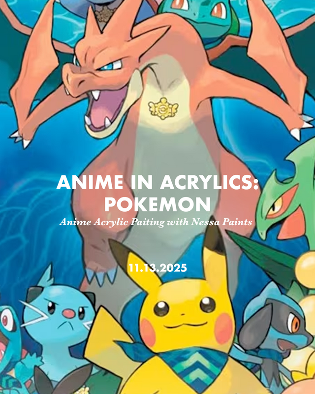 Anime Acrylic Painting: POKÉMON with Nessa Paints 11/13