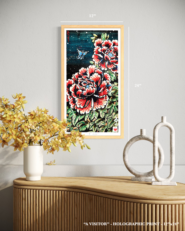 "A Visitor" - Holographic Fine Art Print