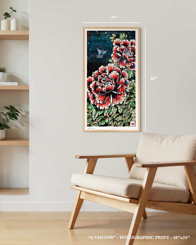 "A Visitor" - Holographic Fine Art Print