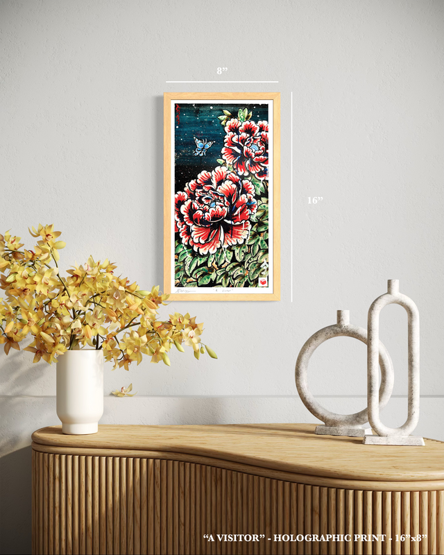 "A Visitor" - Holographic Fine Art Print