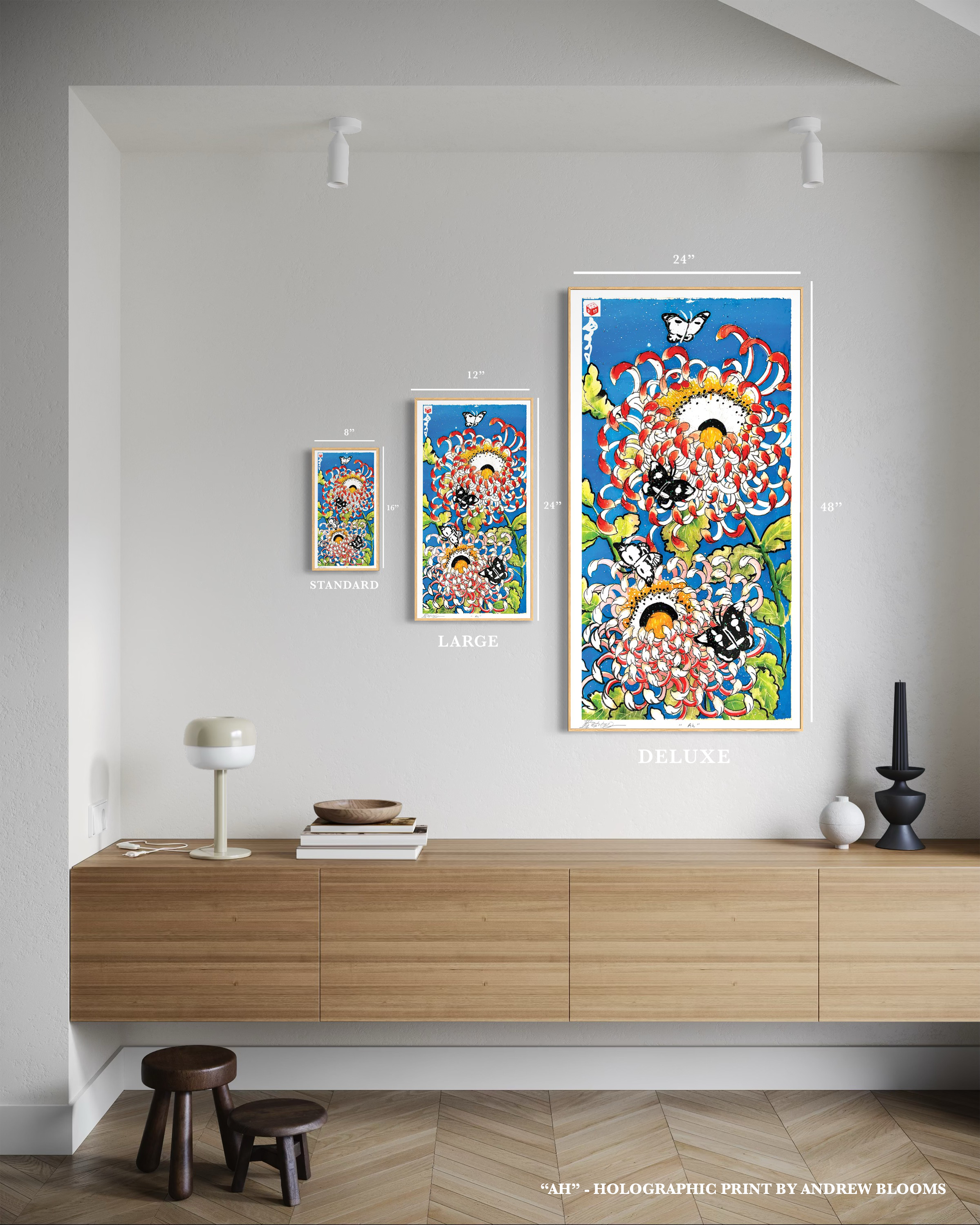 "Ah" - Holographic Fine Art Print