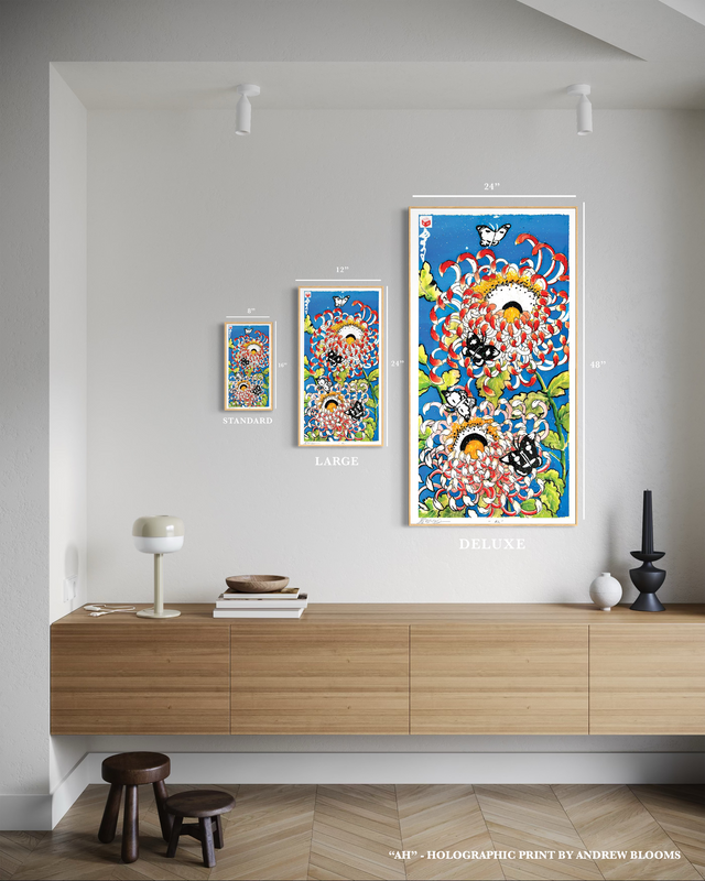 "Ah" - Holographic Fine Art Print