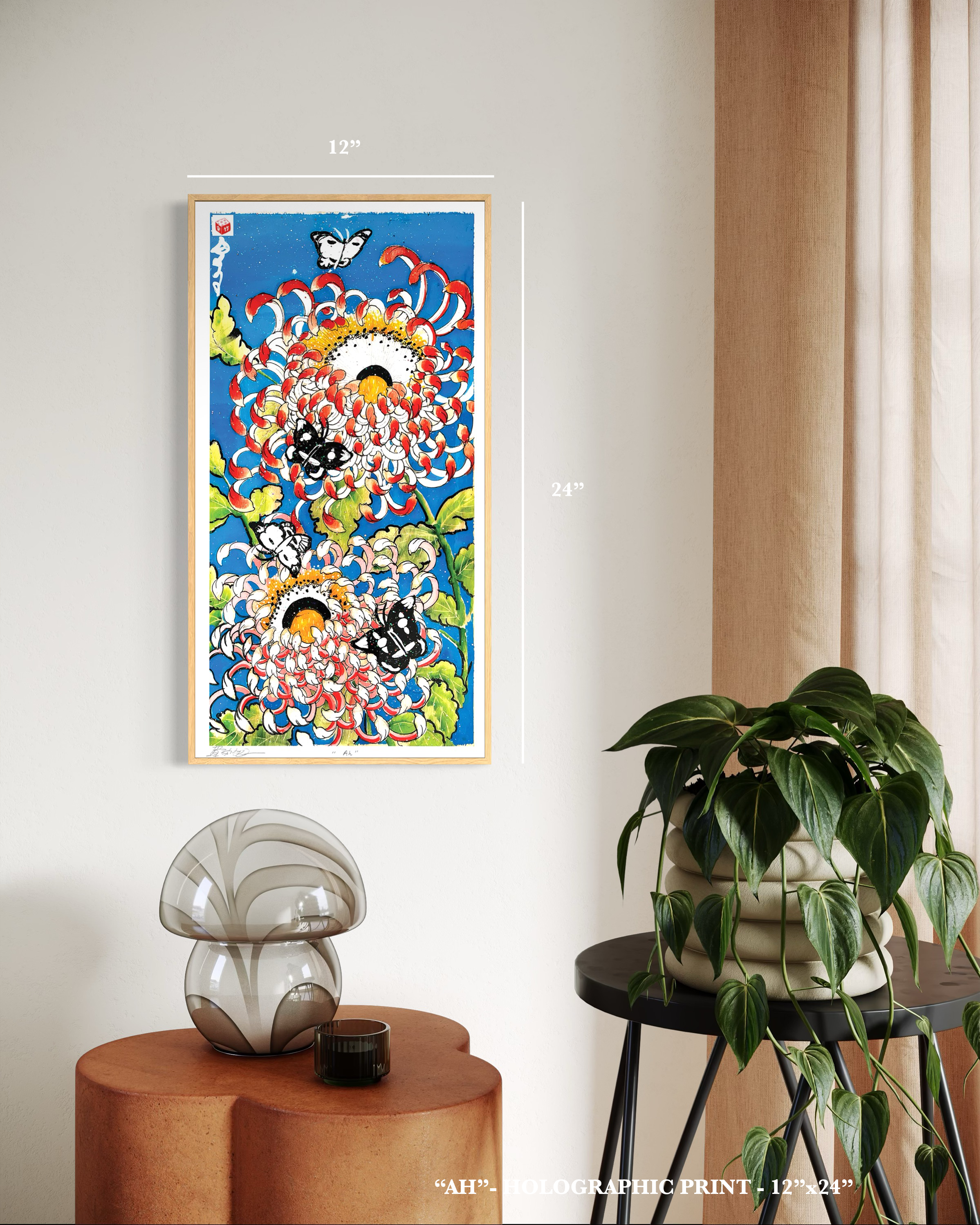 "Ah" - Holographic Fine Art Print