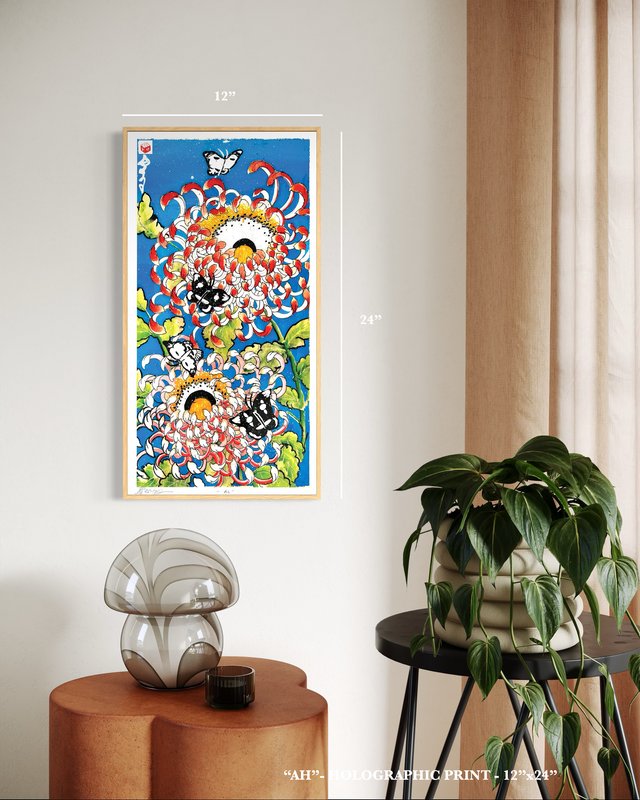 "Ah" - Holographic Fine Art Print