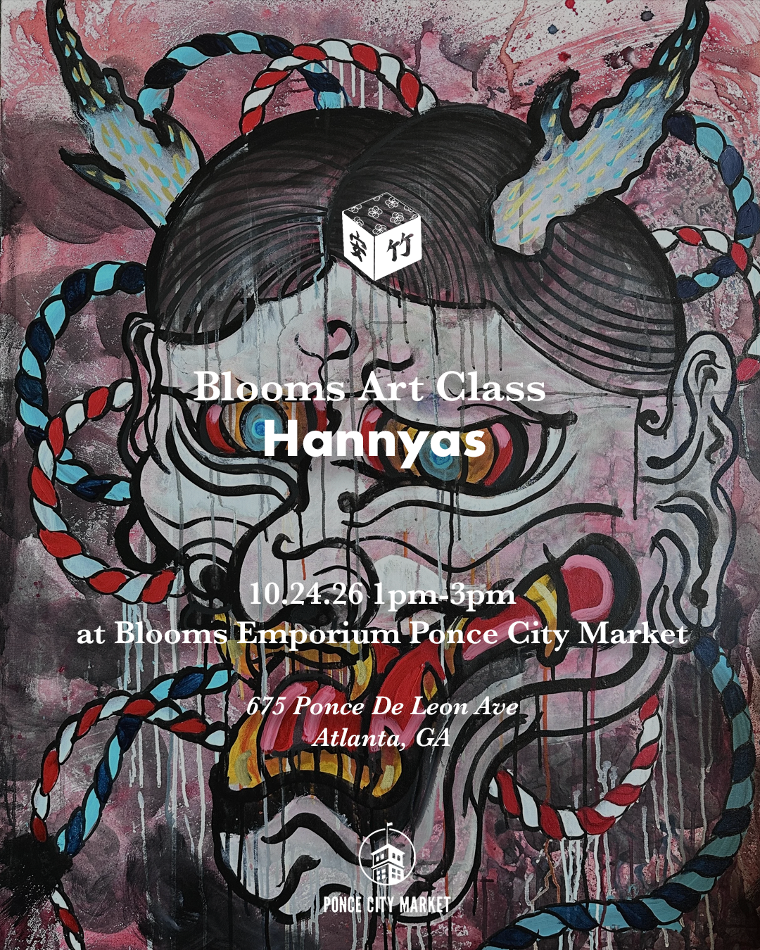 Blooms Art Class- Hannya Masks (10/24/26)
