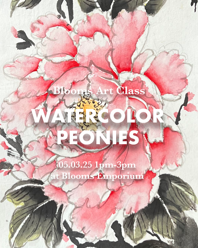 Peony (Traditional Chinese Watercolor) Art Class - 05/03