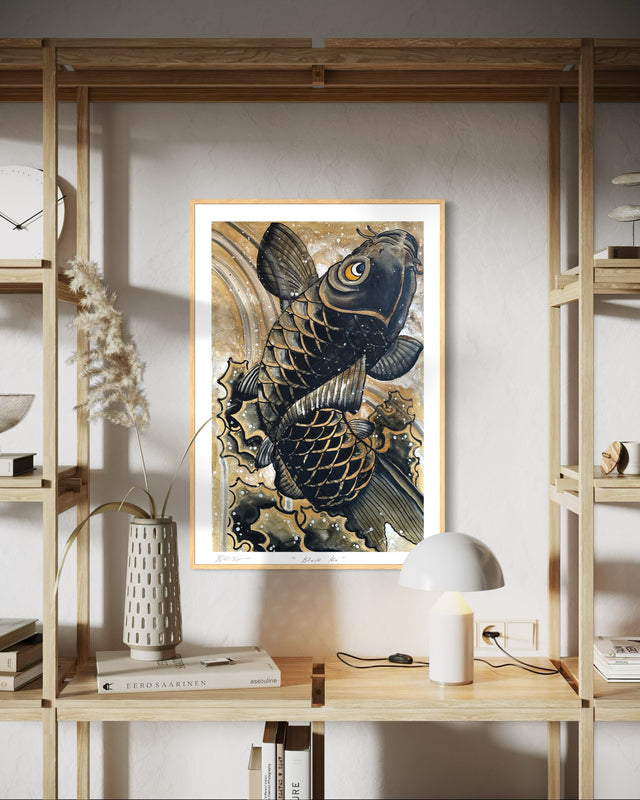 "Black Koi" - Fine Art Print