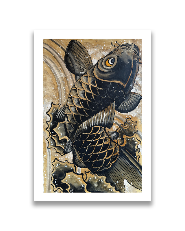 "Black Koi" - Fine Art Print