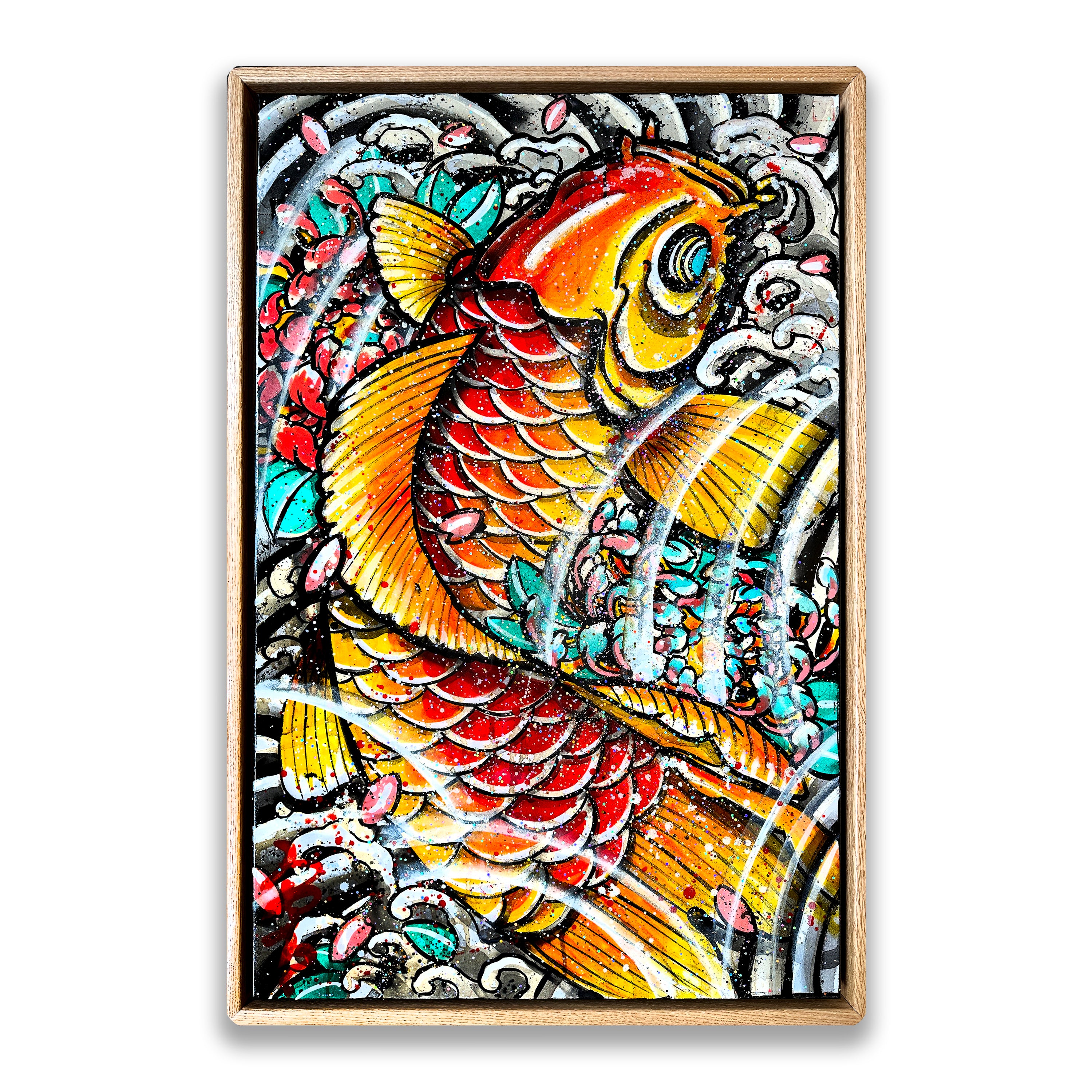 "Cafe Koi" Original Painting