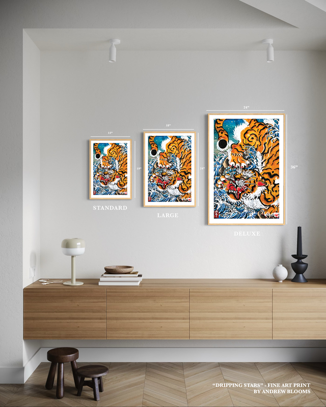 "Dripping Stars" - Holographic Fine Art Print