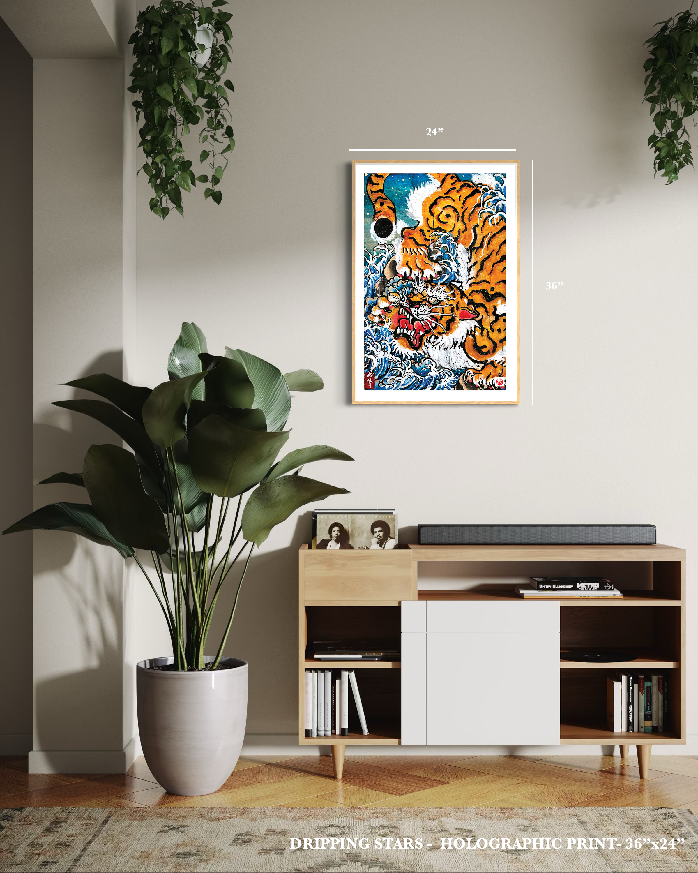 "Dripping Stars" - Holographic Fine Art Print