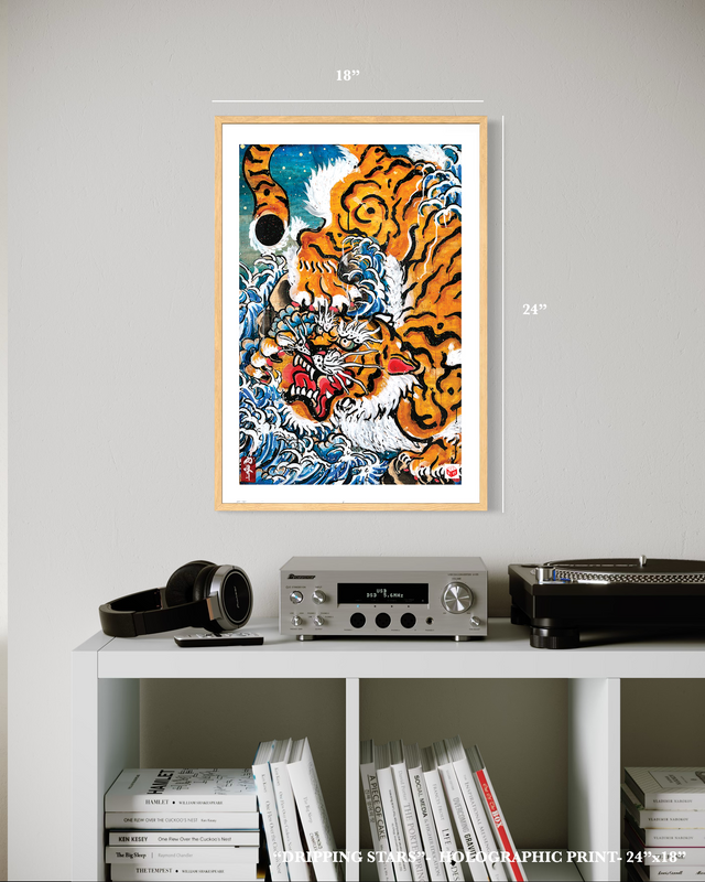 "Dripping Stars" - Holographic Fine Art Print