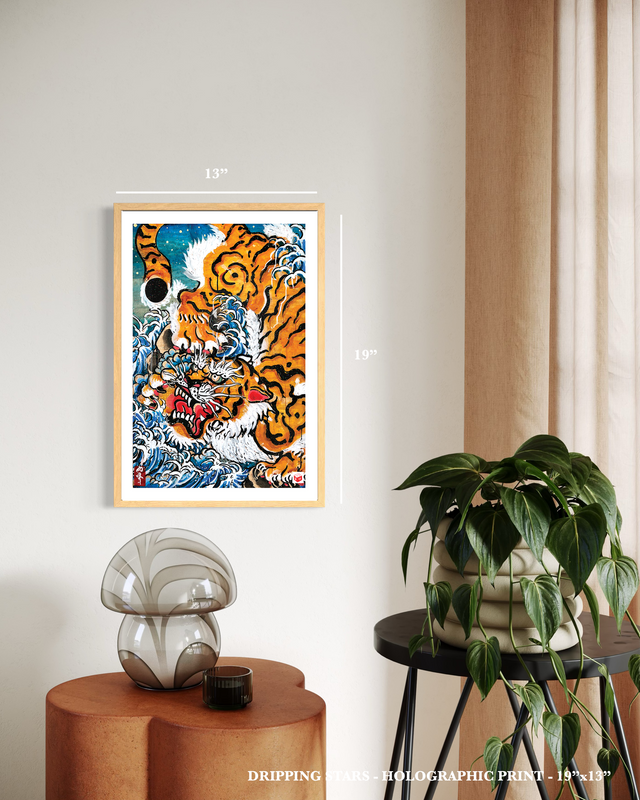 "Dripping Stars" - Holographic Fine Art Print