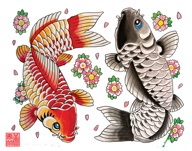 "Lover Koi" - Flash Print