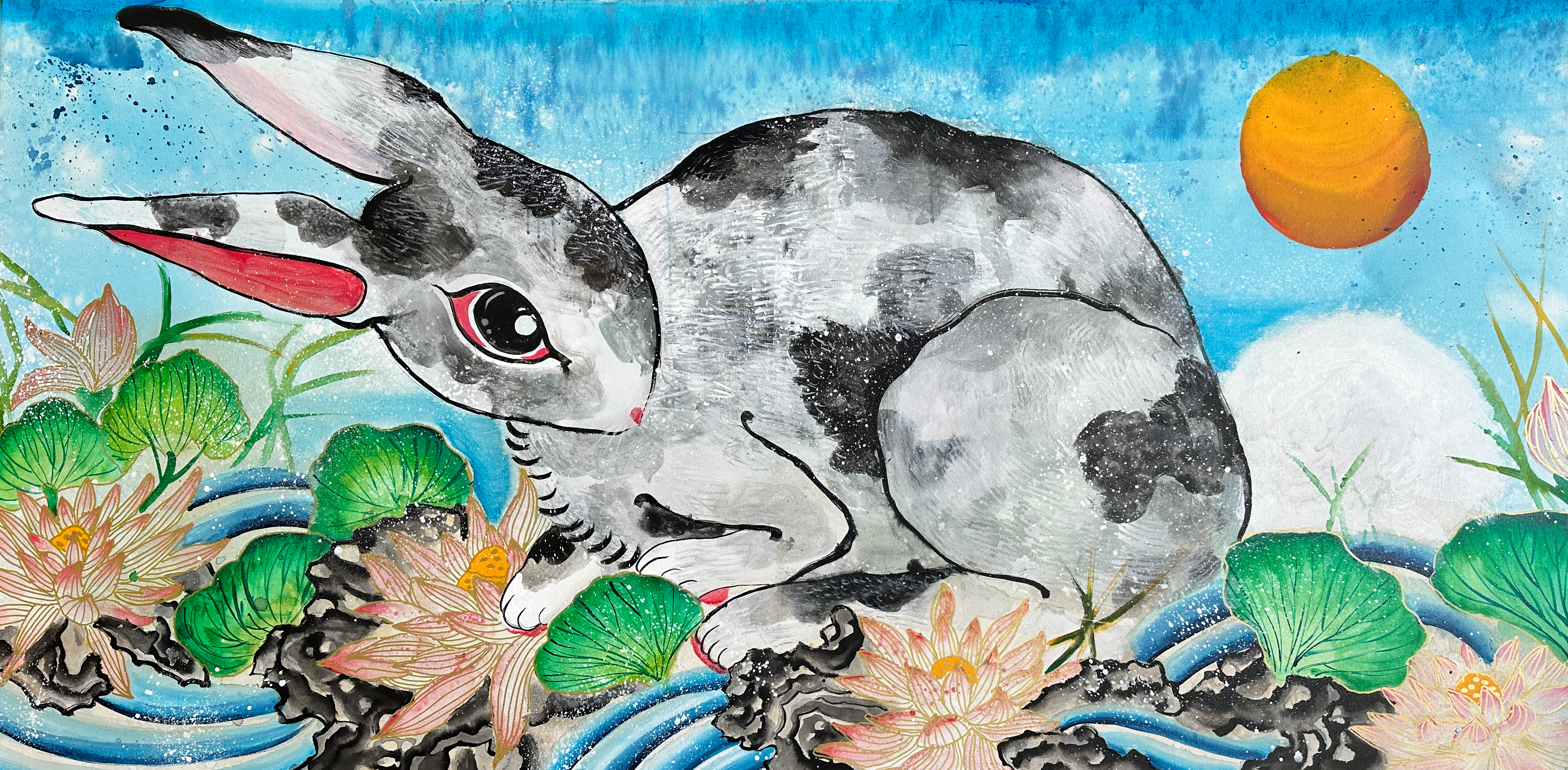 "Giant Rabbit" Original Painting