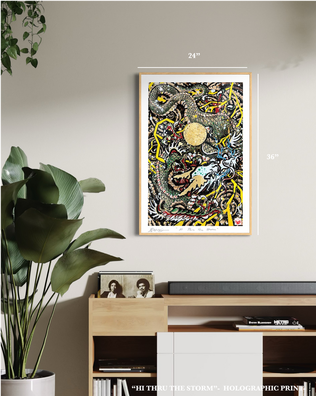 "Hi Thru The Storm" - Holographic Fine Art Print