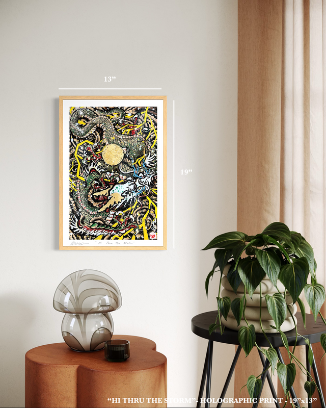 "Hi Thru The Storm" - Holographic Fine Art Print