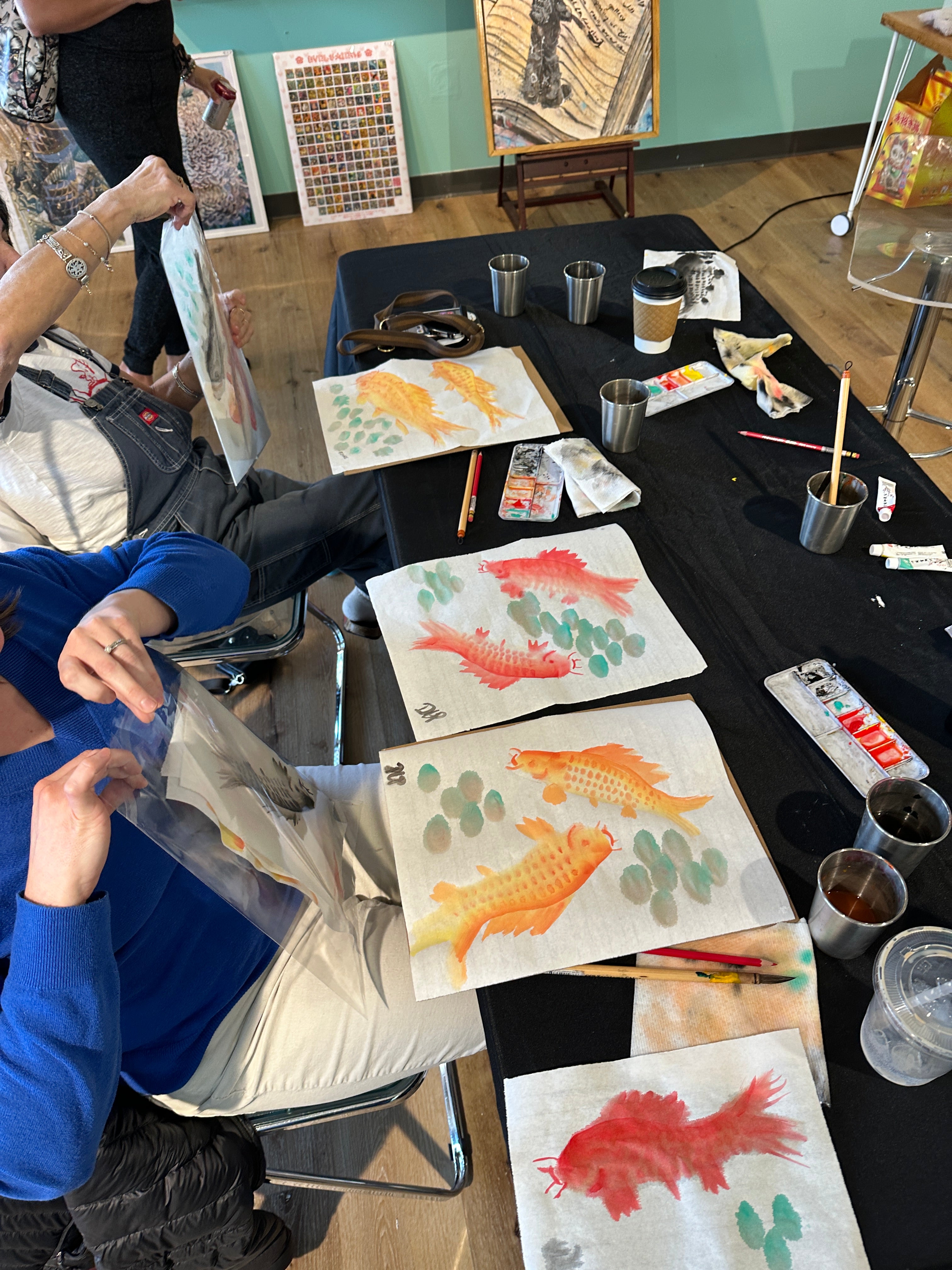 Blooms Art Class - Chinese Watercolor Koi Fish (8/30/26)