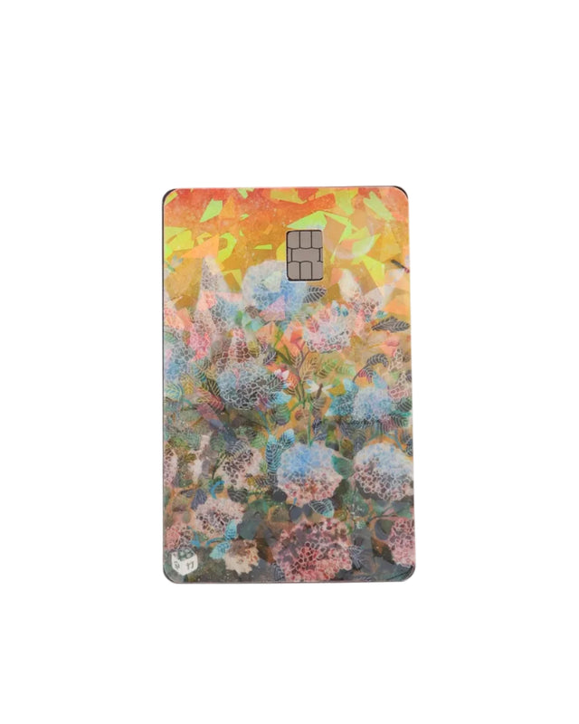"Life Of Hydrangea" - Holographic Credit Card Cover