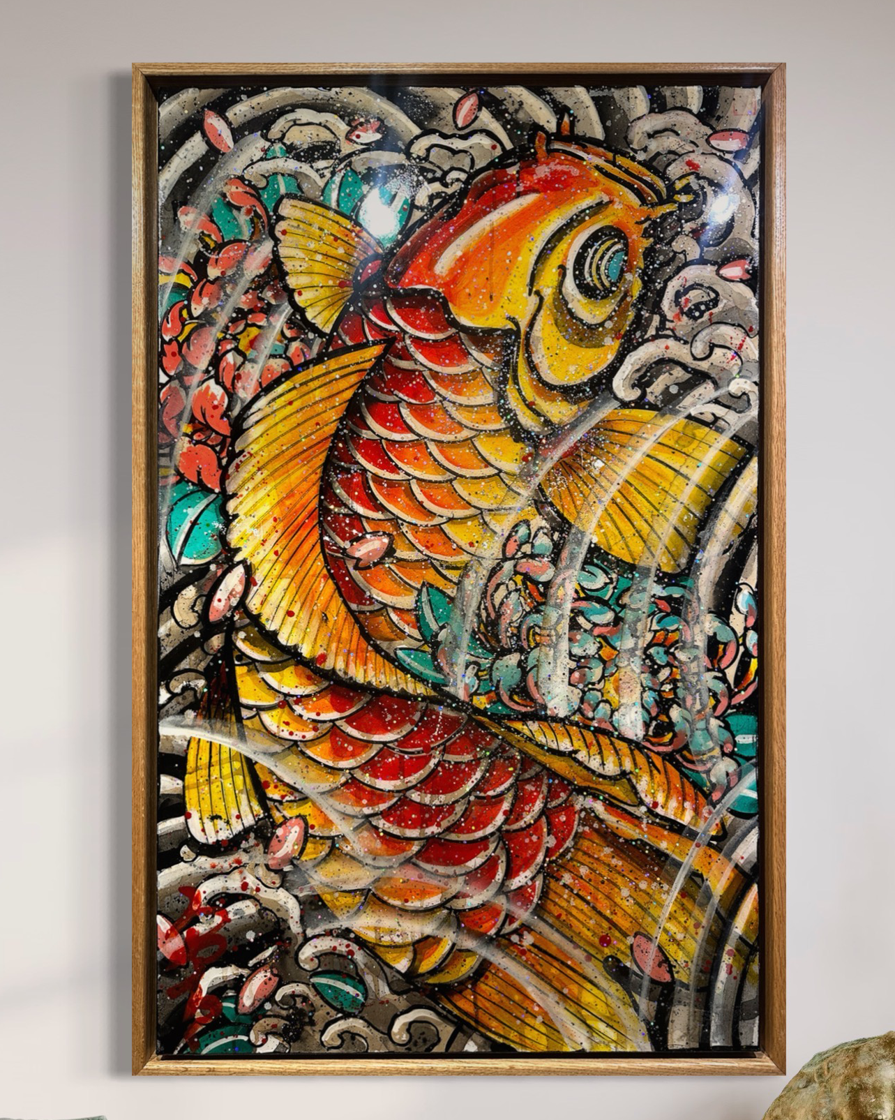"Cafe Koi" Original Painting