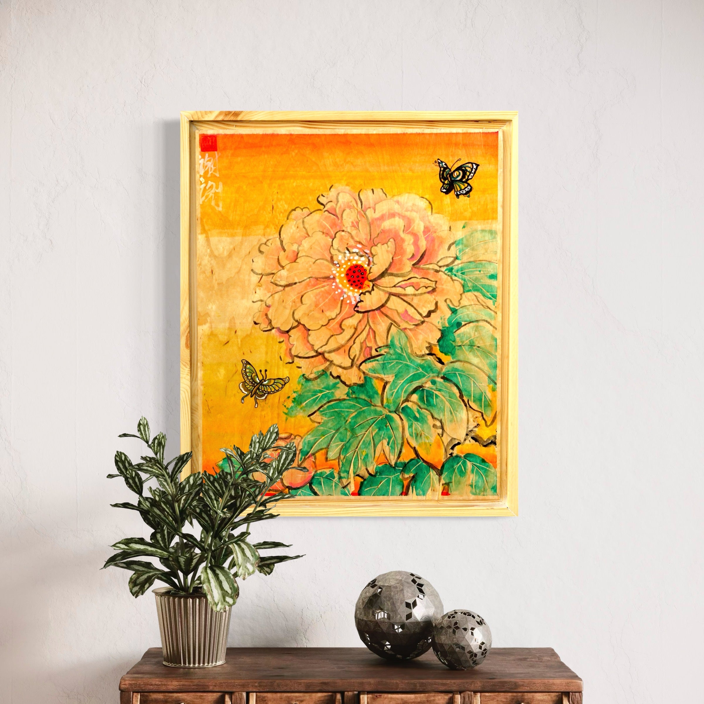 "Peony In Summer" Original Painting