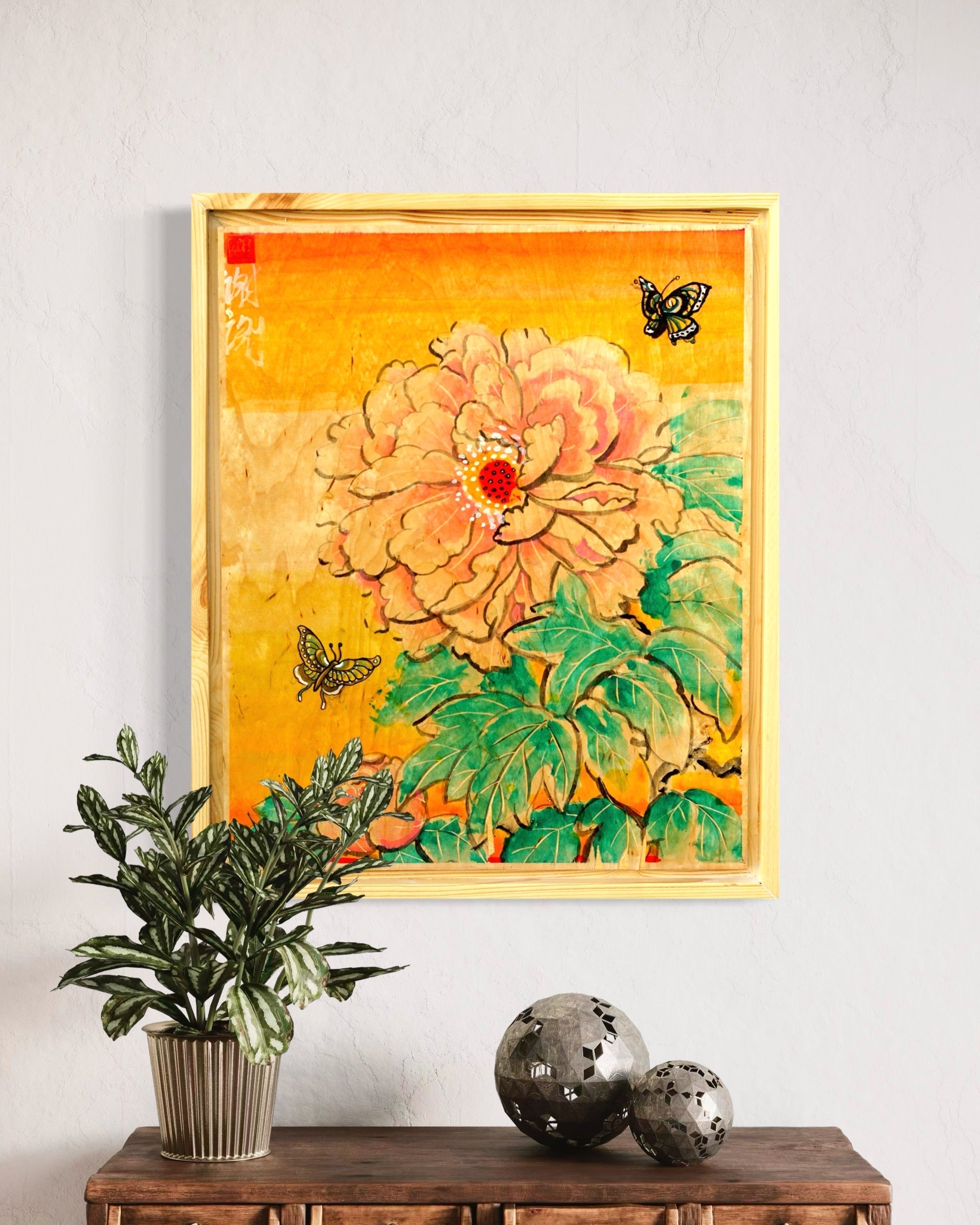 "Peony In Summer" Original Painting