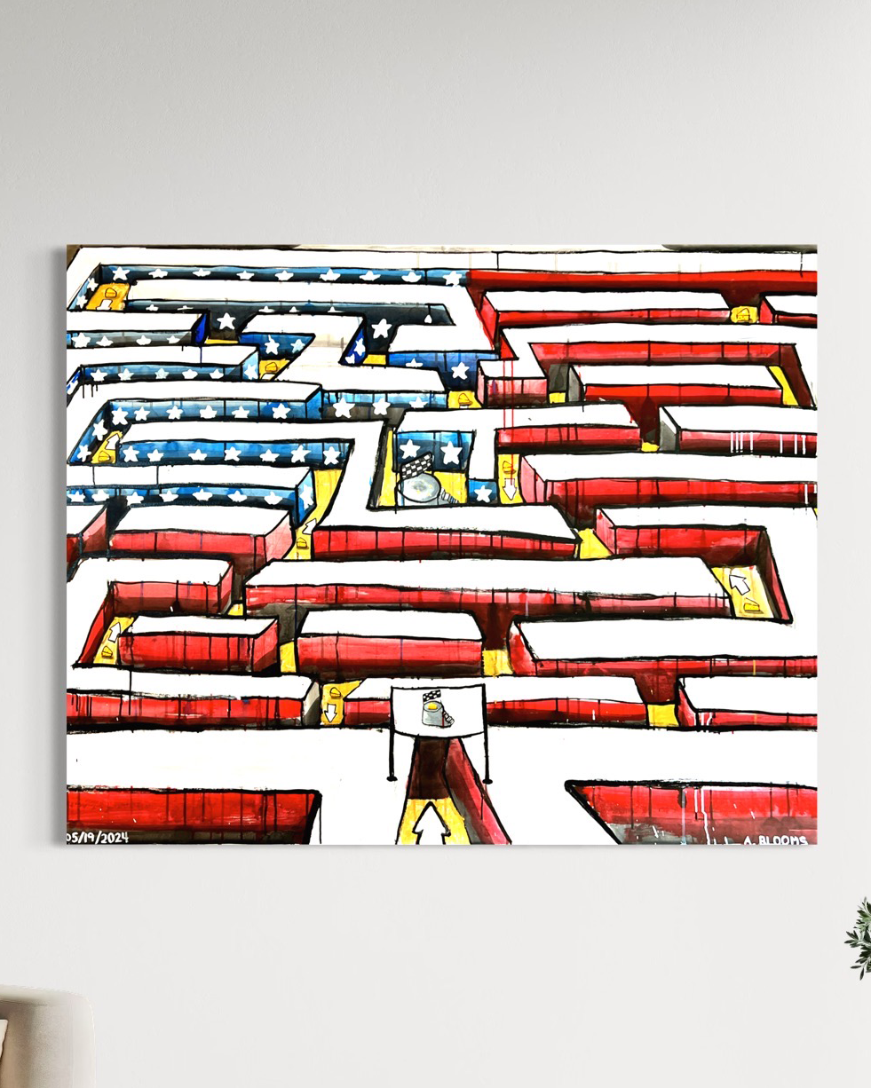 "There Is No Cheese" Original Painting