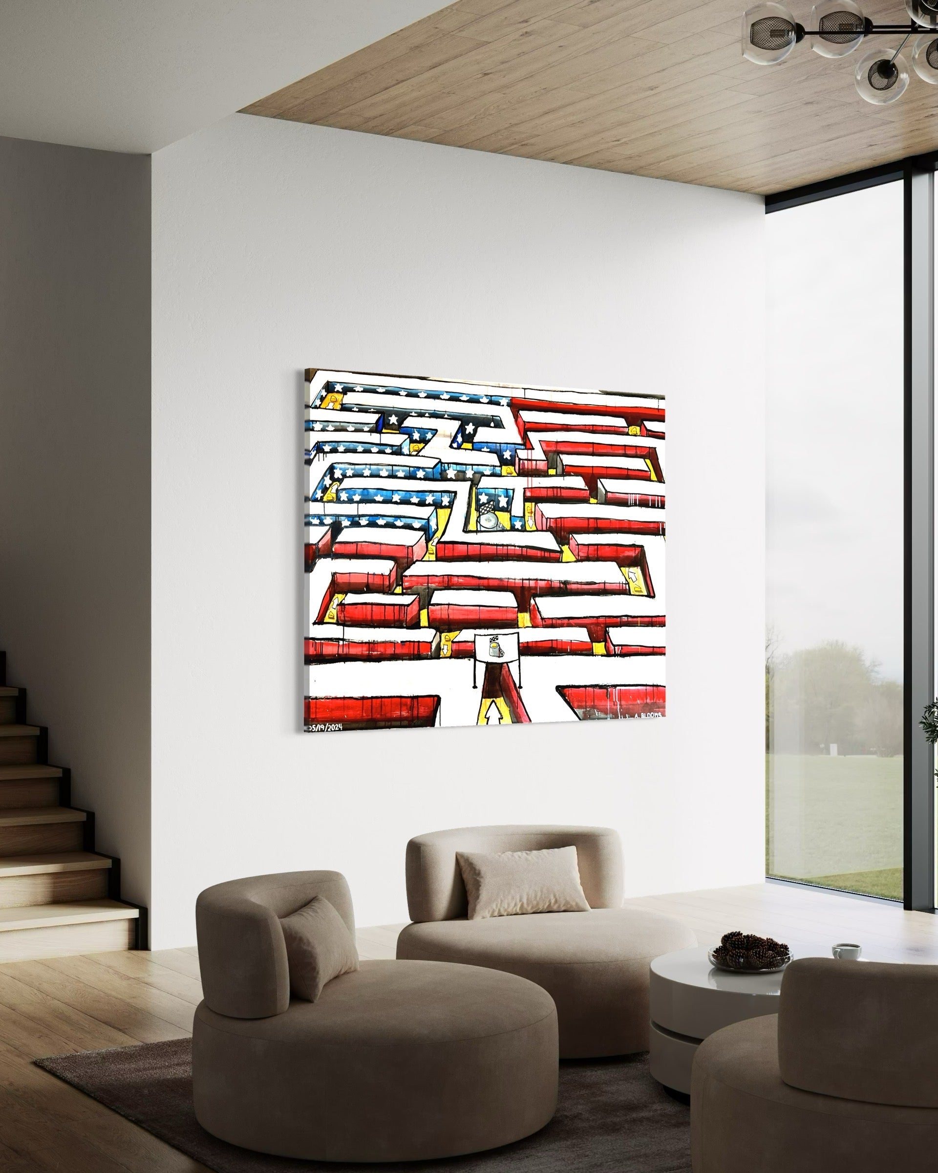 "There Is No Cheese" Original Painting