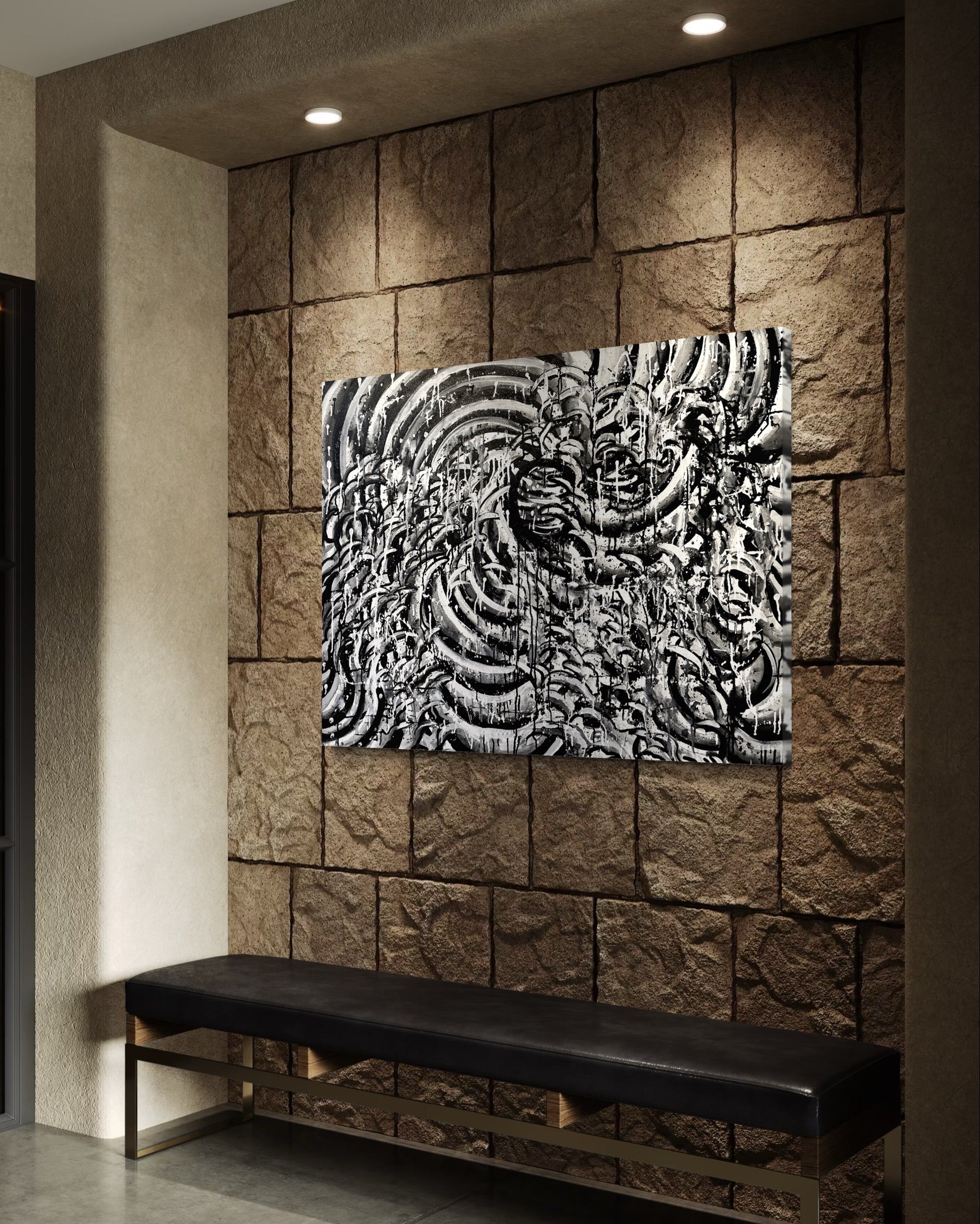 "In the Middle of It All" Original Painting
