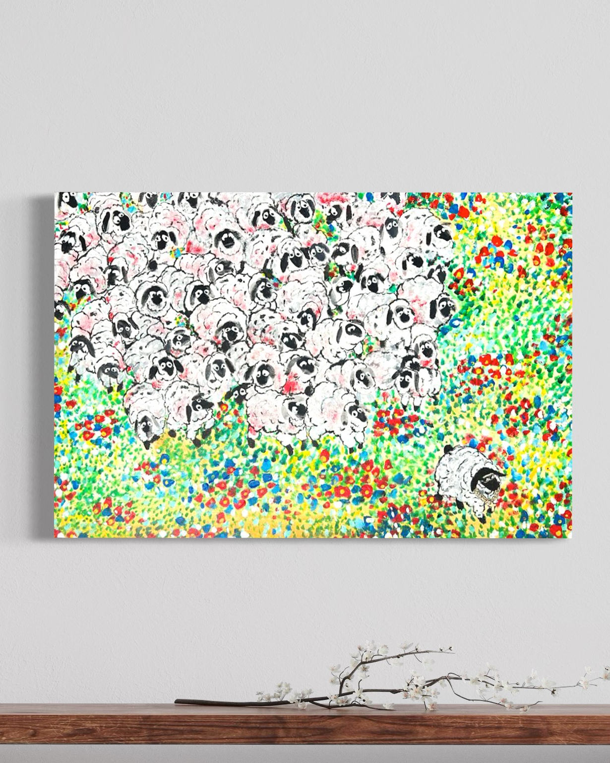 "Someone's Bleeding Down Here" Original Painting