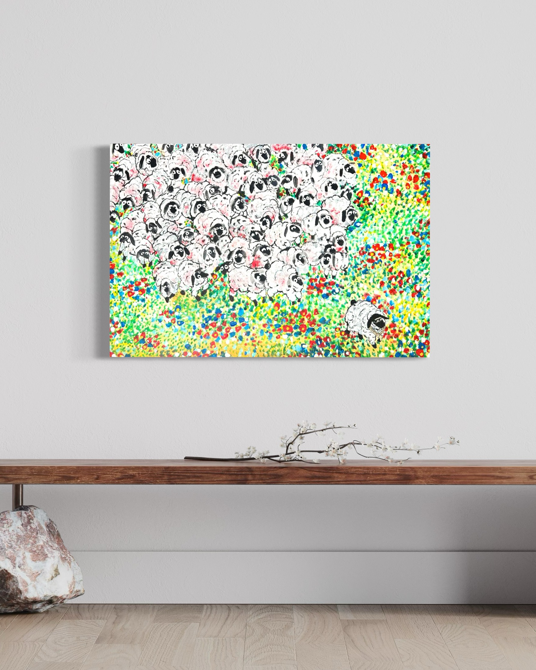 "Someone's Bleeding Down Here" Original Painting