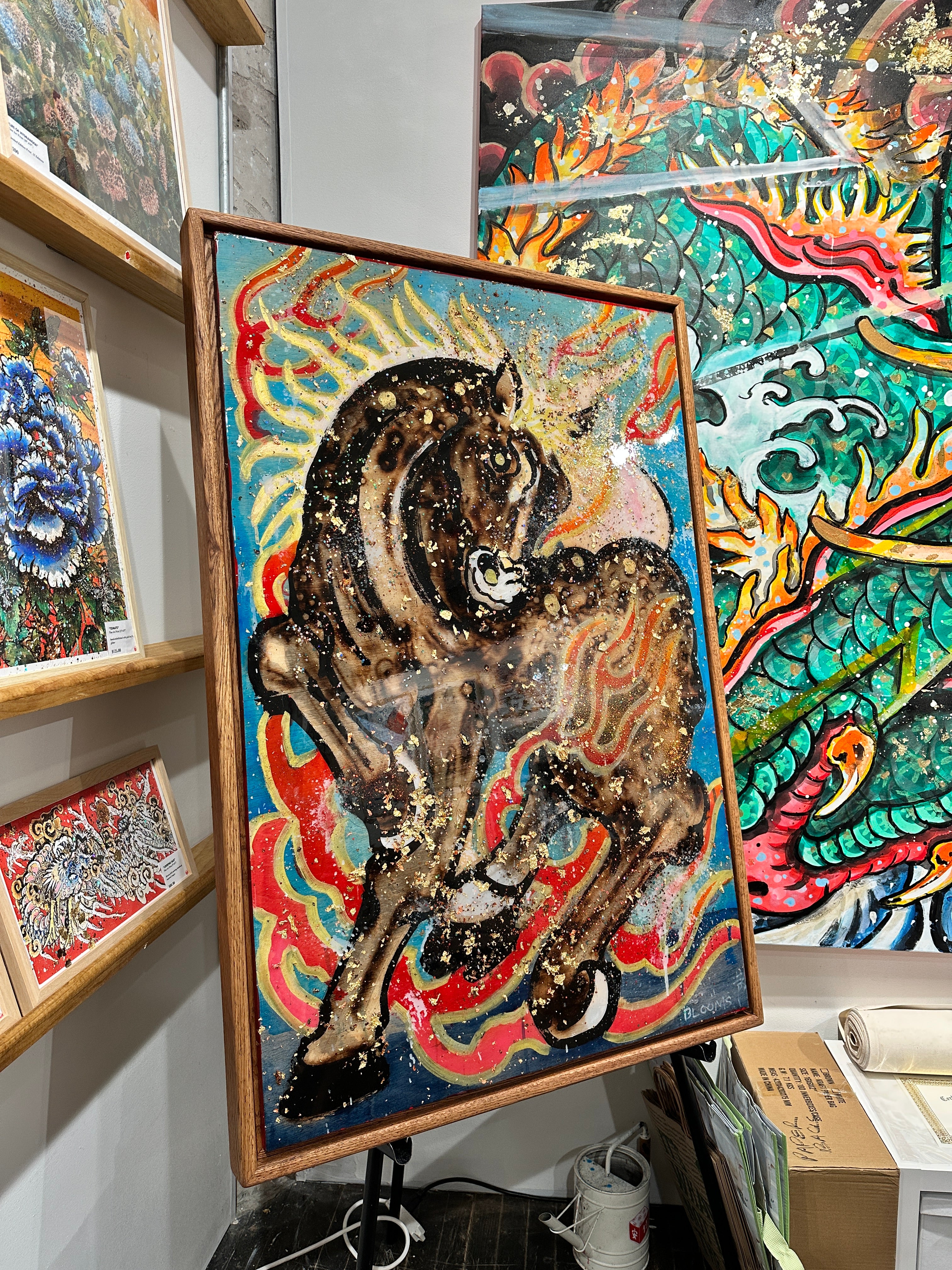 "Run Wild (Fire Horse)" Original Painting