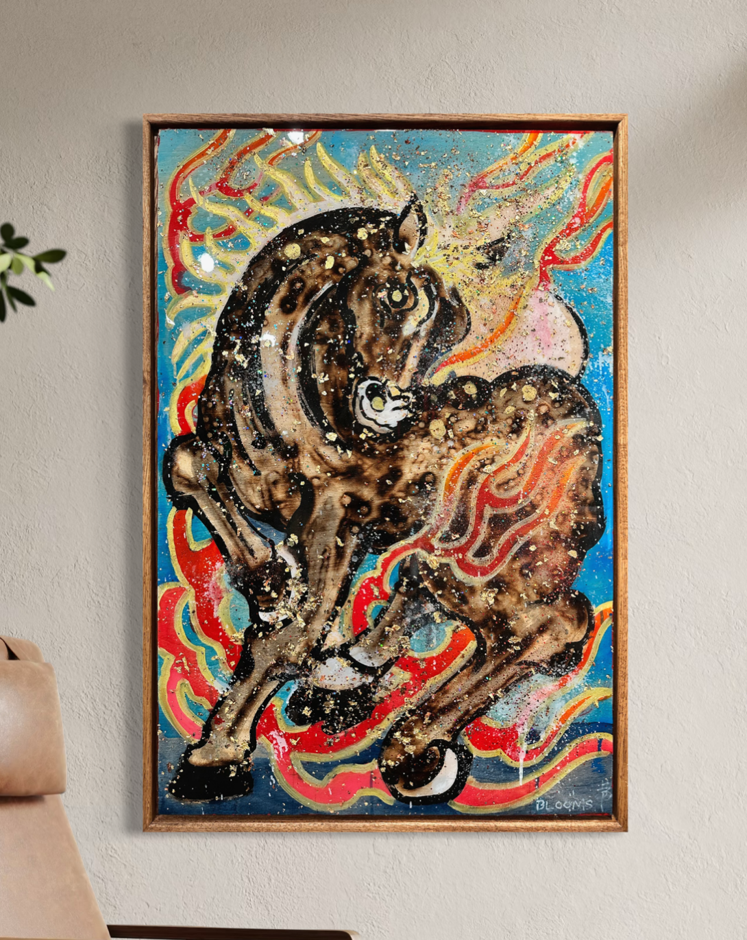 "Run Wild (Fire Horse)" Original Painting